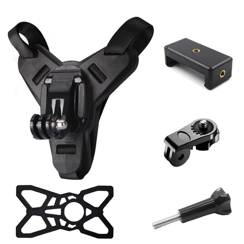Soporte Reforzado De Cámara/celular Para Casco De Motocicleta - KefLop
