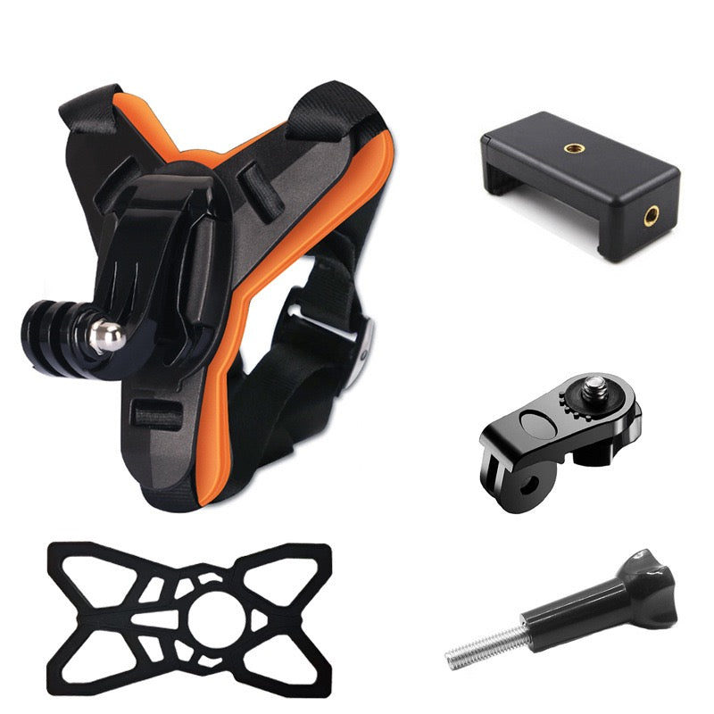 Soporte Reforzado De Cámara/celular Para Casco De Motocicleta - KefLop